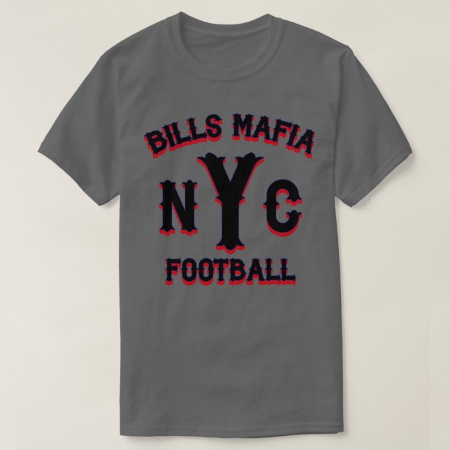 Camiseta Bills Mafia NYC Futebol Black (Frente do Design)
