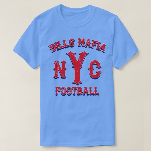 Camiseta Bills Mafia NYC Vintage Red (Frente do Design)