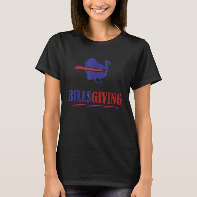 Camiseta Billsgiving Happy Thanksgiving Chicken American Fo (Frente)