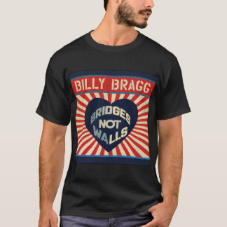 Camiseta Billy Bragg Bridges não Walls Classic T-Shirt