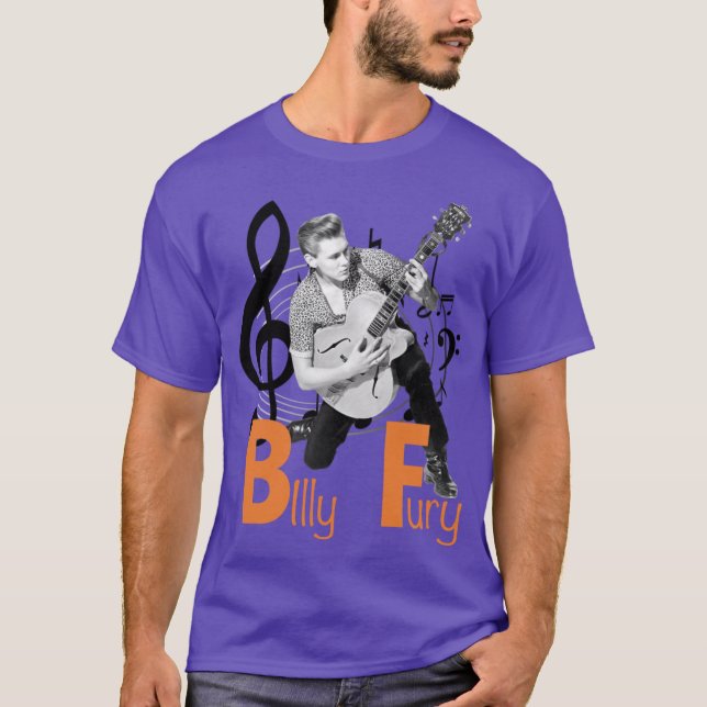 Camiseta Billy Fury venceu amigos retrô (Frente)