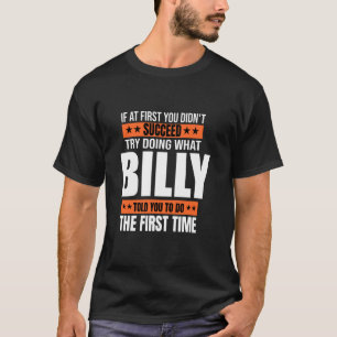Camiseta Billy Gifts Nome Personalizado Aniversário Apresen