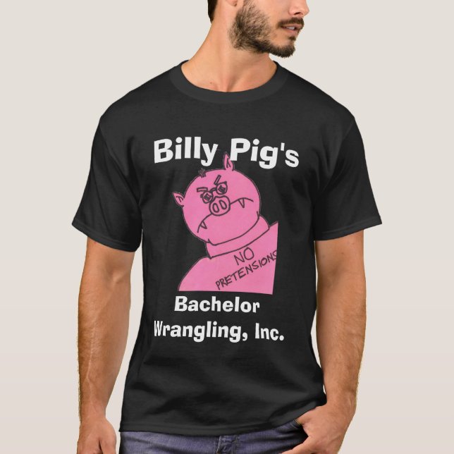 Camiseta Billy Pig - Tecnologia de Controle de Solteiro (Frente)