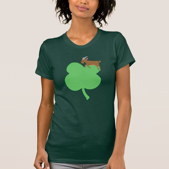 Camiseta Billy Swags St. Patricks Day Goat Themed Shirt (Frente)