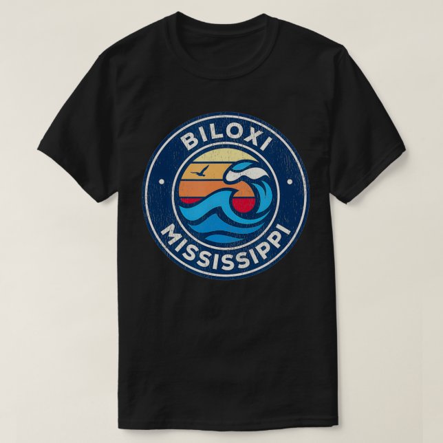 Camiseta Biloi Mississippi MS Vintage Design (Frente do Design)