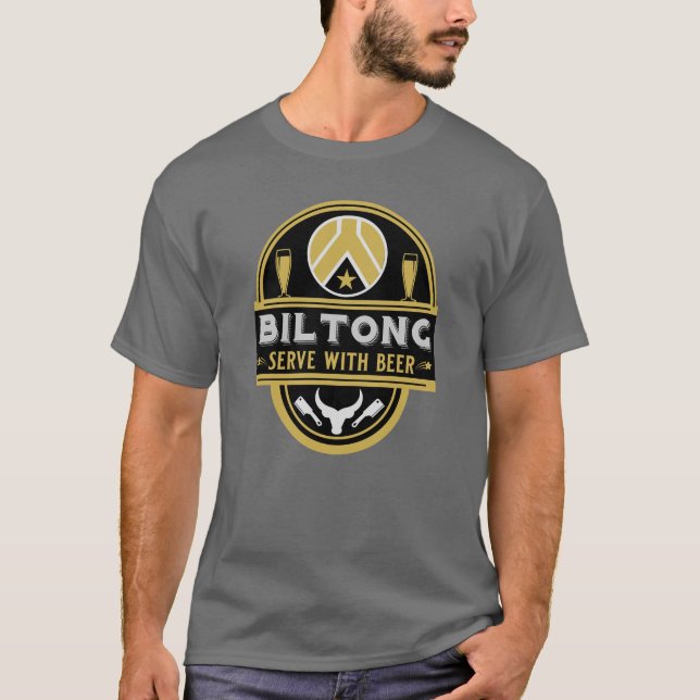 Camiseta Biltong E Beer (Frente)