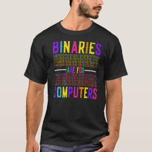 Camiseta Binários São Para Computadores Gay Lésbica Bissexu