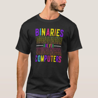 Camiseta Binários São Para Computadores Lésbica Gay Bissexu
