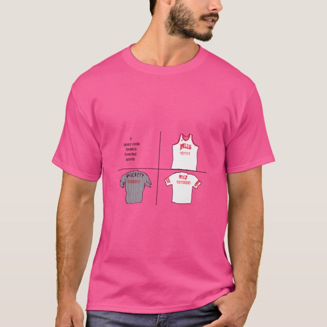 Camiseta Binary Blitz Geeky Sports Jerseys Para O Tech-Sav (Frente)