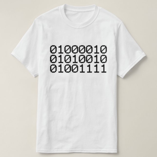 CAMISETA BINARY BRO (Frente do Design)