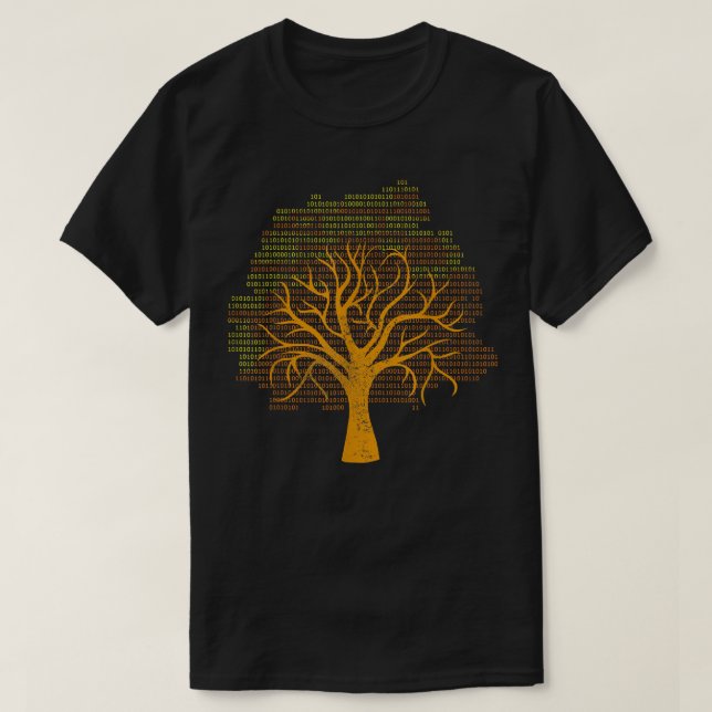 Camiseta Binary Tree Computer Coding  (Frente do Design)