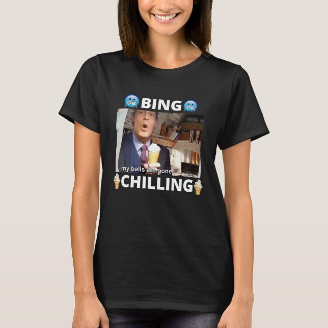 Camiseta Bing Shi Ling Bing Chilling John Xina Ice Cream Ch (Frente)