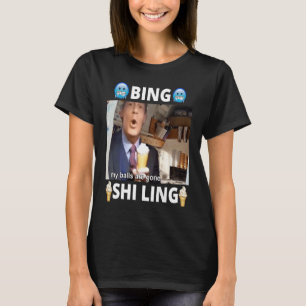 Camiseta Bing Shi Ling Bing Gelado John Xina Sorvete Ch
