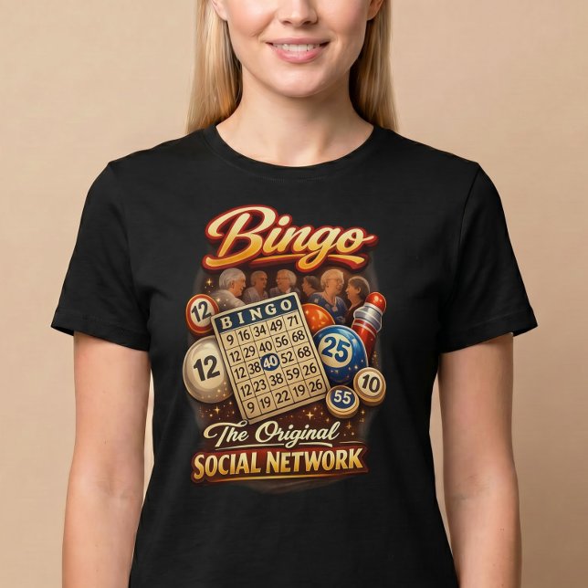 Camiseta Bingo: A Rede Social Original (Criador carregado)