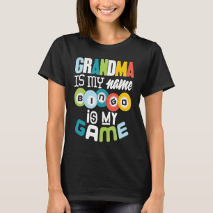 Camiseta Bingo Avó Lucky Avó Nana Mimi Mulheres
