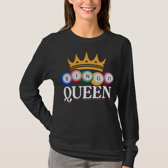 Camiseta Bingo Bingo Bingo Balls Rainhas (Frente)