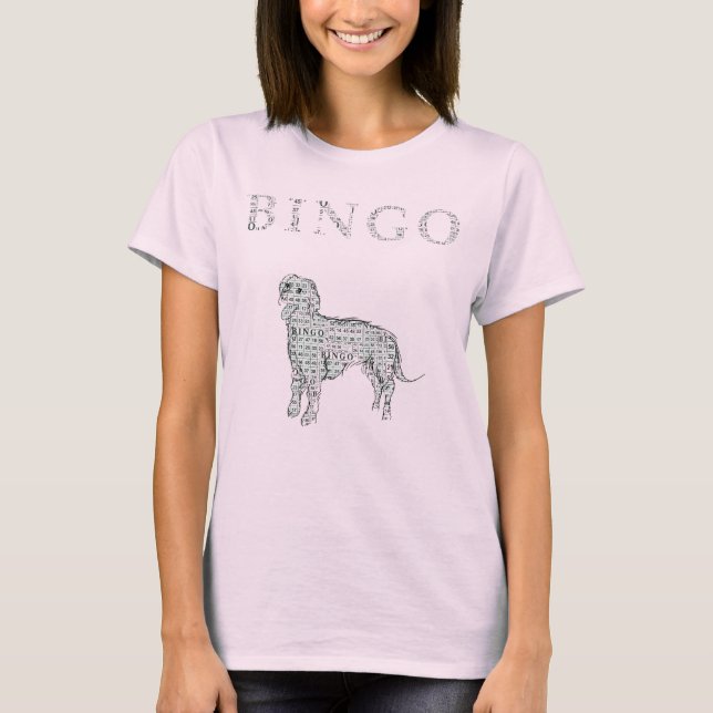 Camiseta Bingo Black (Cartoon) (Frente)
