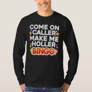 Camiseta Bingo Bonito Para Mulheres Jogo Do Casino Masculin