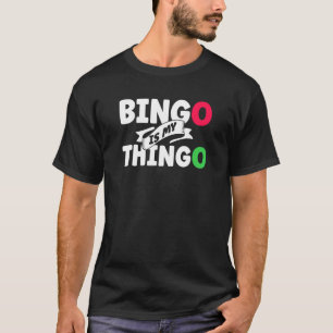 Camiseta Bingo Caller Jogando Cartões Ganhou Sorte Bingo O