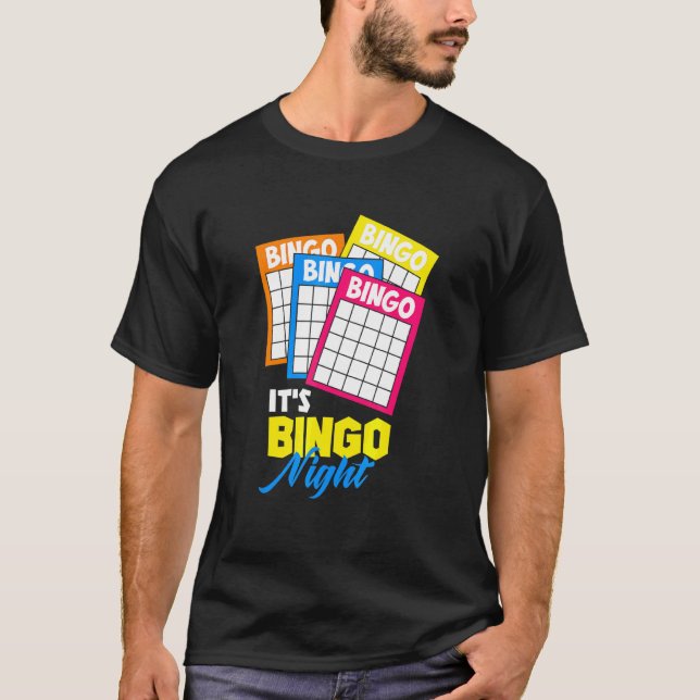 Camiseta Bingo Card Game For Challer It Bingo Night (Frente)