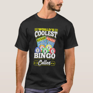 Camiseta Bingo Card Game Words Coolest Bingo Caller