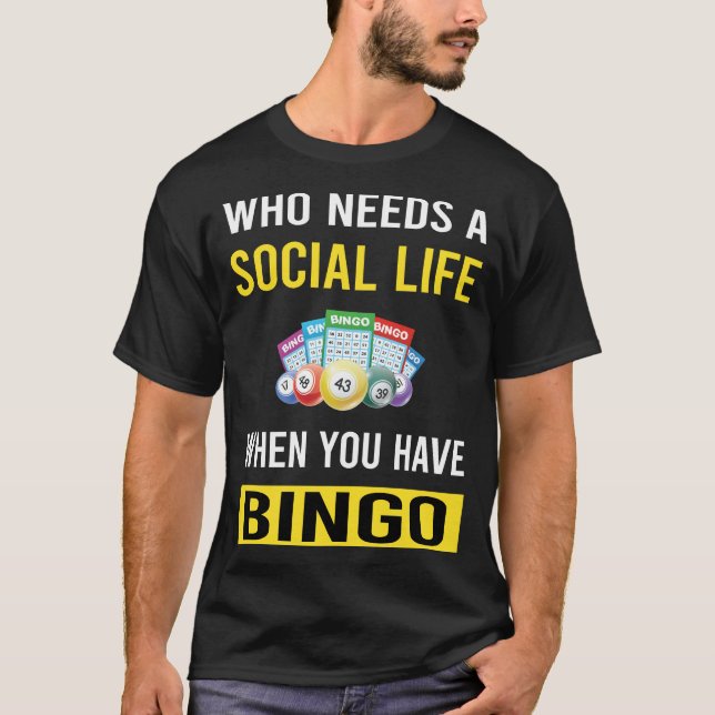 Camiseta Bingo da vida social (Frente)
