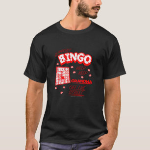 Camiseta Bingo De Apoio Engraçado Mantenha A Avó Fora Das R