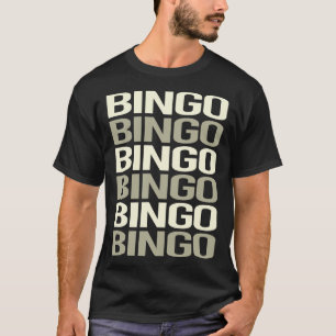 Camiseta Bingo de Texto Branco