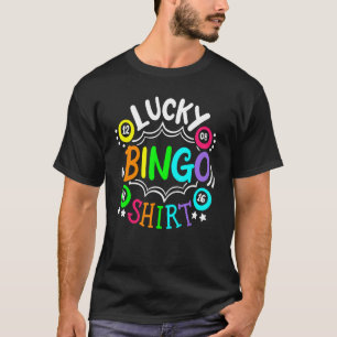 Camiseta Bingo Divertido Fofo Jogador Cassino Mulheres Home