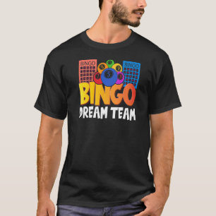 Camiseta Bingo Dream Team Mulheres Jovens Jovens Lotéricas