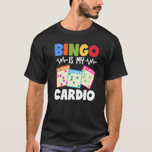 Camiseta Bingo É Meu Cardio Engraçado Jogo Sortudo