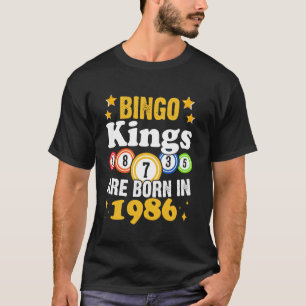 Camiseta Bingo Engraçado Aniversário de 38 anos Os Reis do 