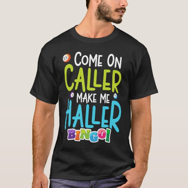 Camiseta Bingo Engraçado Jogador Me Faz Holgar (Frente)