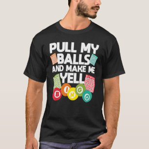 Camiseta Bingo For Men Lucky Bingo Caller Jogo