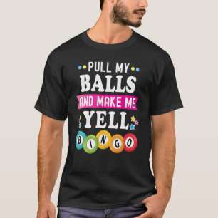 Camiseta Bingo For Men Lucky Bingo Caller Jogo