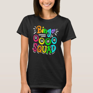 Camiseta Bingo Jogador Cassino Mulheres Homens Fofo Esquadr