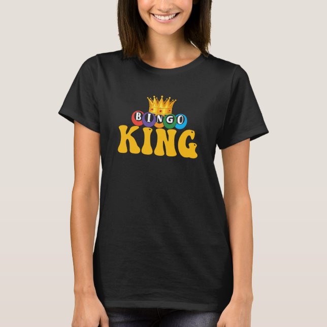 Camiseta Bingo King Come On Caller Lucky Bingo (Frente)
