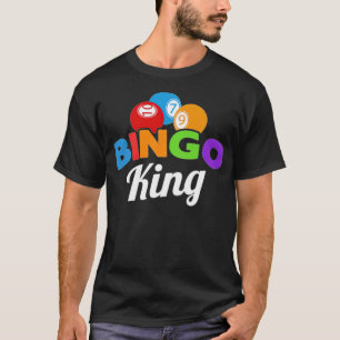 Camiseta Bingo King Friends Gift Engraçado Esquadrão de Jog
