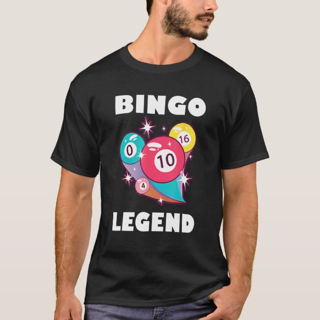 Camiseta Bingo Legend Game Gambling Lucky Bingo Player Bing (Frente)
