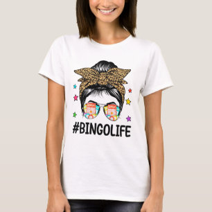 Camiseta Bingo Life Messaging Bingo Lover Avó Mãe Mãe Mothe