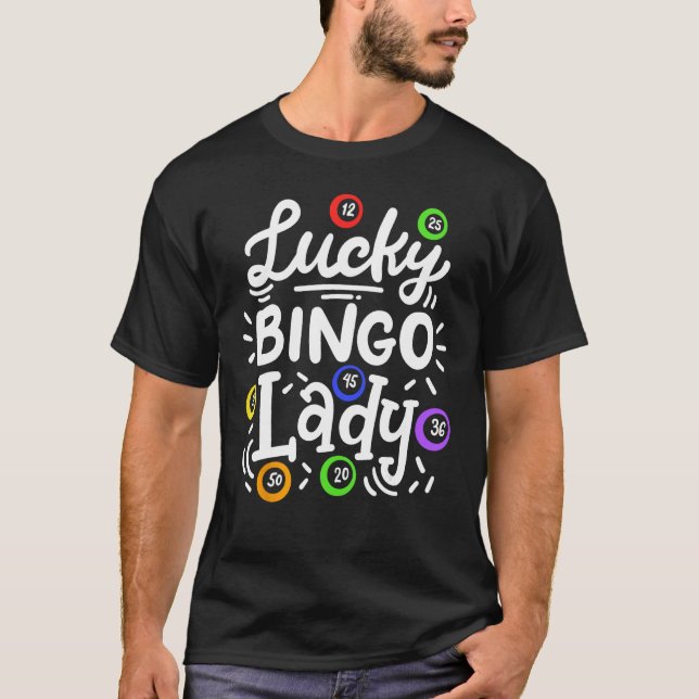 Camiseta Bingo Lucky Bingo Lady (Frente)