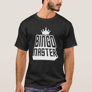 Camiseta Bingo Master Crown Bingo Lover Cita Bingo T Engraç