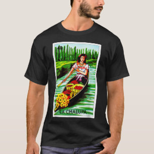 Camiseta Bingo Mexicano - Loteria La Chalupa Grunge Versão