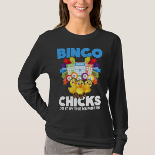 Camiseta Bingo Mulheres Engraçadas Jogadoras de Bingo Meni