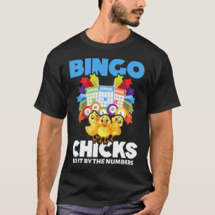 Camiseta Bingo Mulheres Engraçadas Jogadoras de Bingo Menin