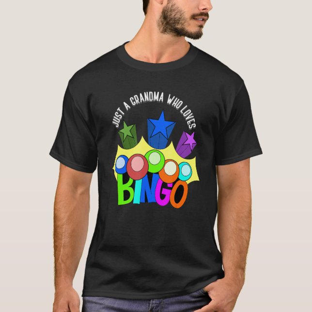 Camiseta Bingo Nana Hobby Apenas Uma Avó Que Ama Bingo (Frente)