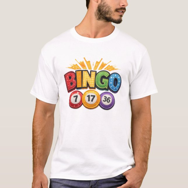 Camiseta BINGO Patchwork Appliqué  (Frente)