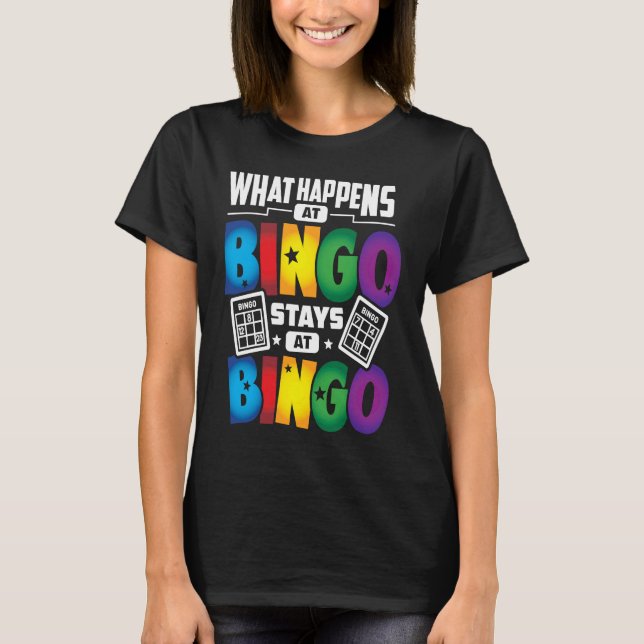 Camiseta Bingo Player    Bingo Game Men Women Kids (Frente)