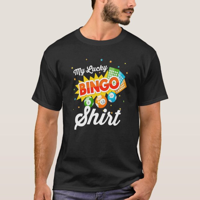 Camiseta Bingo Player Casino  Gambler My Lucky Bingo (Frente)