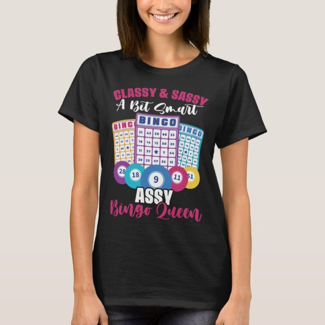 Camiseta Bingo Player Gambling Lottery Bingo Card Bingo Que (Frente)